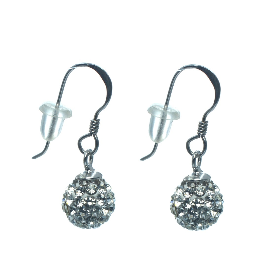 Ασημένια 925 χριστουγεννιάτικα σκουλαρίκια με ζιργκόν πέτρες - Image 2