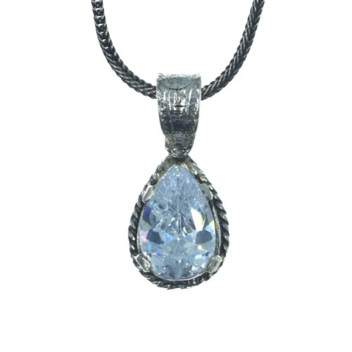 Ασημένιο 925 μενταγιόν δάκρυ