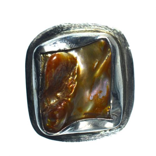 Ασημένιο  925 δαχτυλίδι με φίλντισι