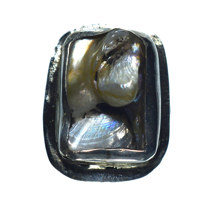 Ασημένιο  925 δαχτυλίδι με φίλντισι