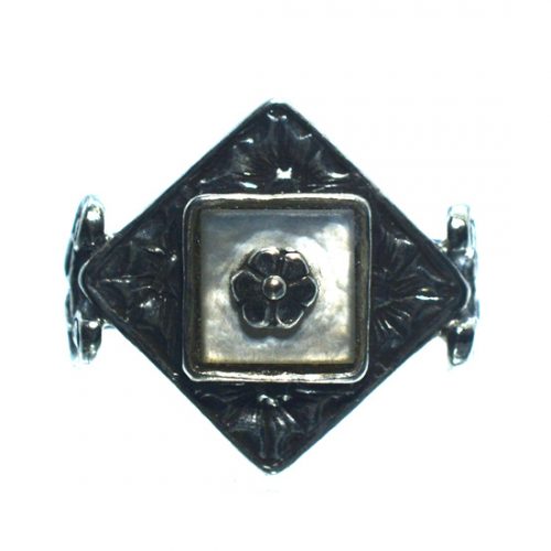 Ασημένιο 925 δαχτυλίδι με φίλντισι