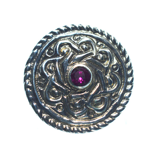 Ασημένιο 925 σκαλιστό δαχτυλίδι με ρόζ ζιργκόν