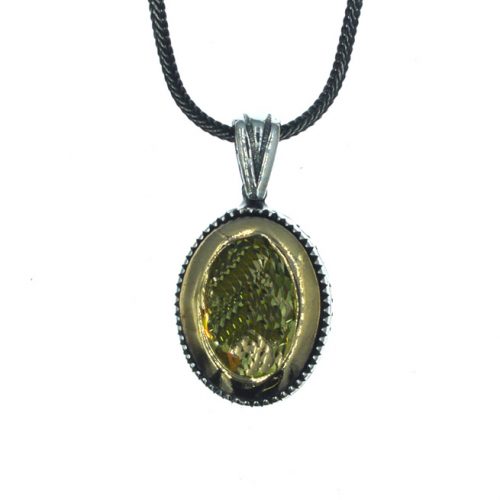 Ασημένιο 925 μενταγιόν με ζιργκόν