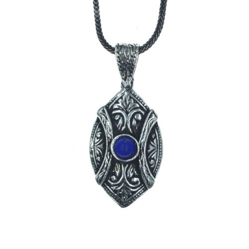 Ασημένιο 925 μενταγιόν με λάπις λάζουλι