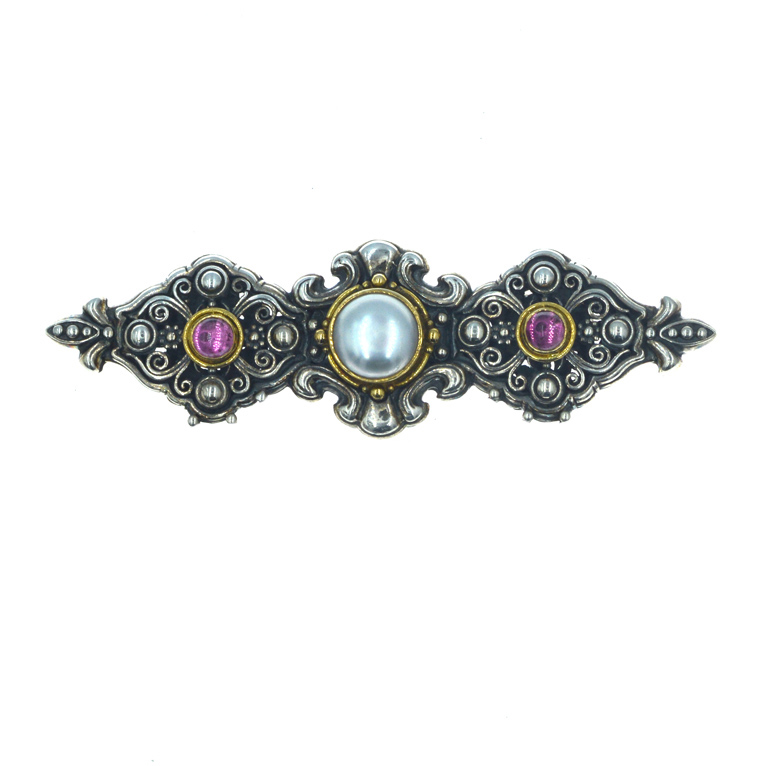 Ασημένια 925 καρφίτσα με 18 καράτια χρυσό!