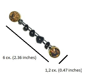 Ασημένια 925 καρφίτσα με μπρούτζινες λεπτομέρειες! - Image 2