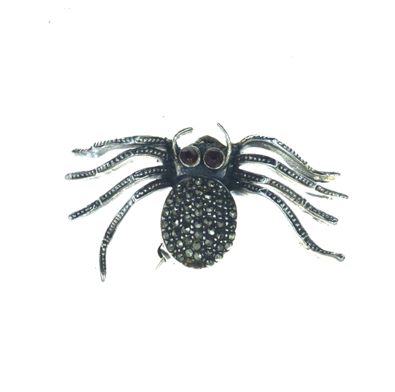 Ασημένια 925 καρφίτσα σε σχήμα αράχνης