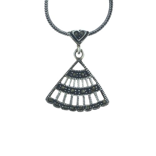 Ασημένιος 925 μενταγιόν μαρκασίτη