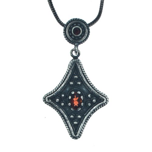 Ασημένιο 925 μενταγιόν με γρανάδα