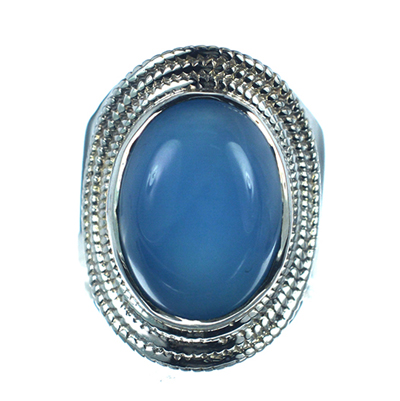 Ασημένιο 925 δαχτυλίδι με καλχηδόνια