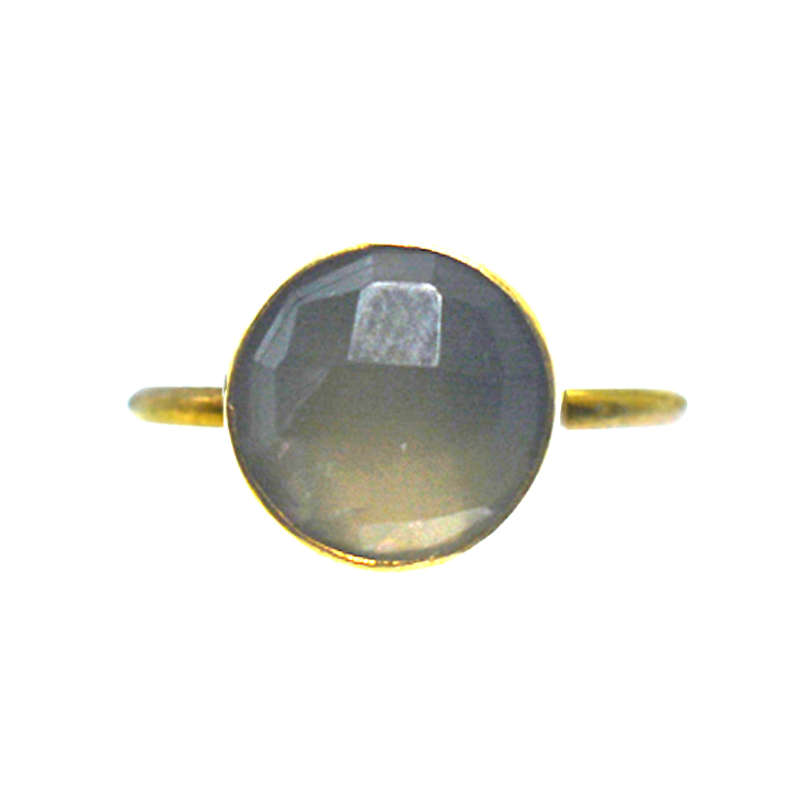 Επιχρυσωμένο 925 δαχτυλίδι με αχάτη