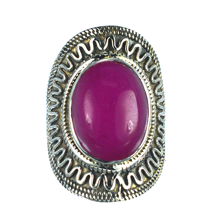 Ασημένιο 925 δαχτυλίδι με ρουμπίνι