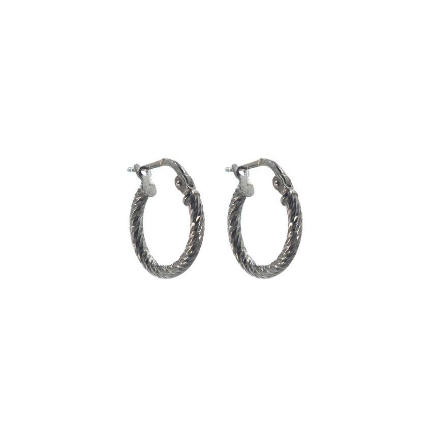 Ασημένιοι κρίκοι 925 με επίστρωση πλατίνας