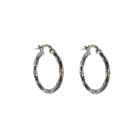 Ασημένιοι κρίκοι 925 με επίστρωση πλατίνας