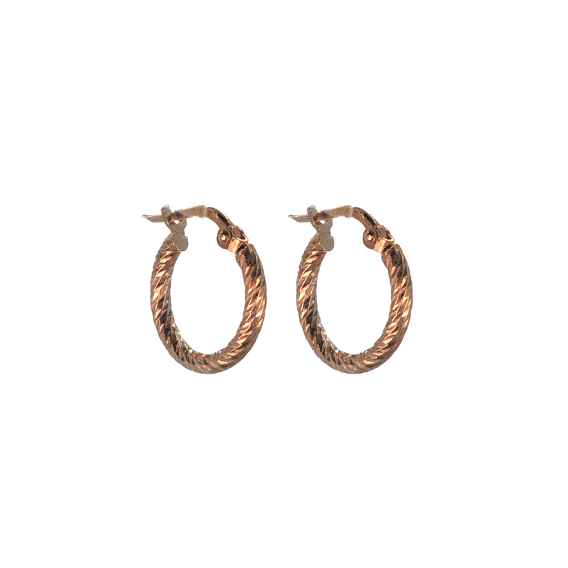 Ροζ χρυσό κρίκοι 925