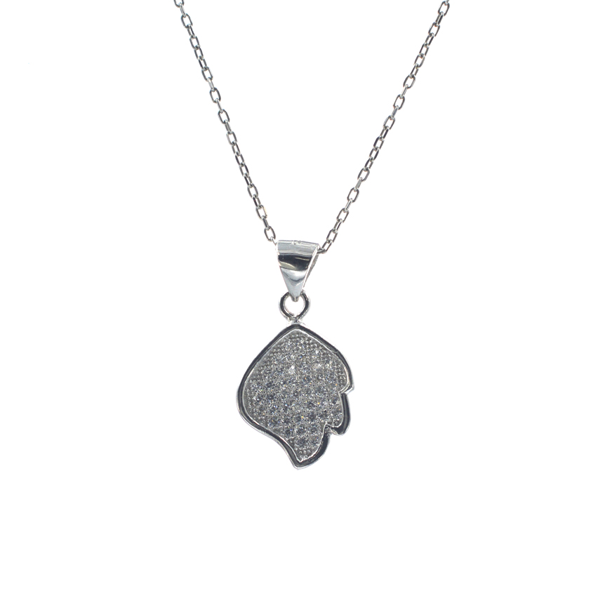 Ασημένιο 925 κολιέ με ζιργκόν πέτρες