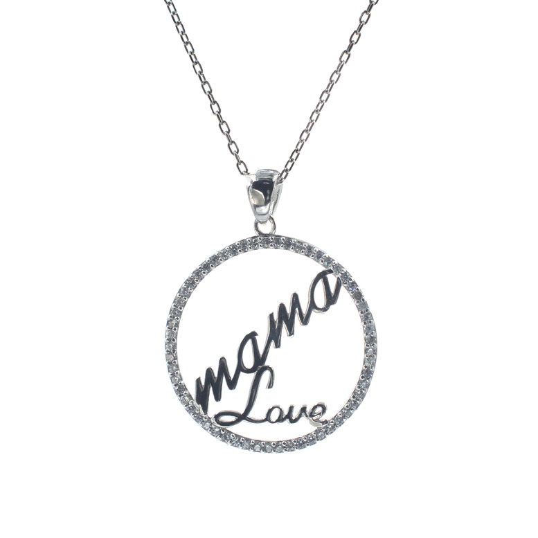 Ασημένιο 925 κολιέ με ζιργκόν πέτρες