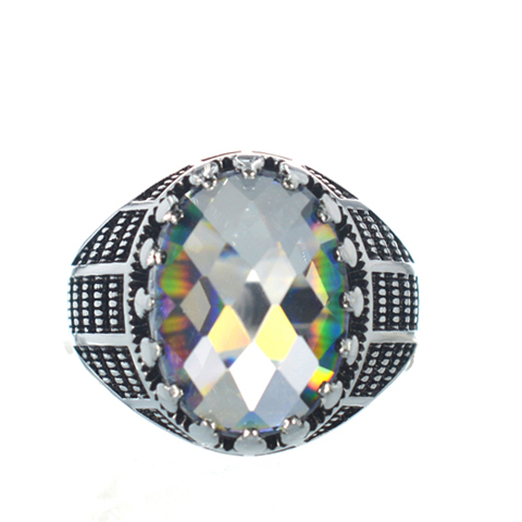 Ασημένιο 925 δαχτυλίδι με ζιργκόν