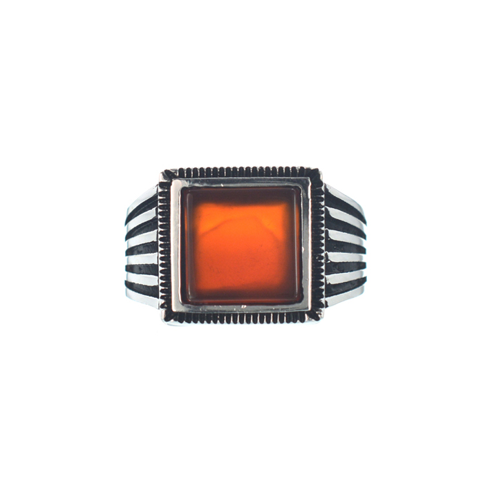 Ασημένιο 925 δαχτυλίδι με αχάτη