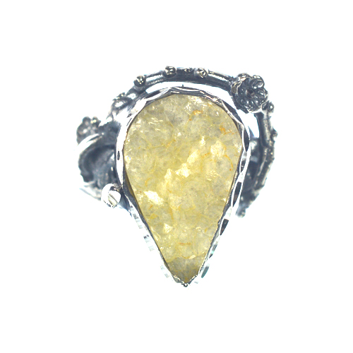 Ασημένιο 925 χειροποίητο δαχτυλίδι με φεγγαρόπετρα