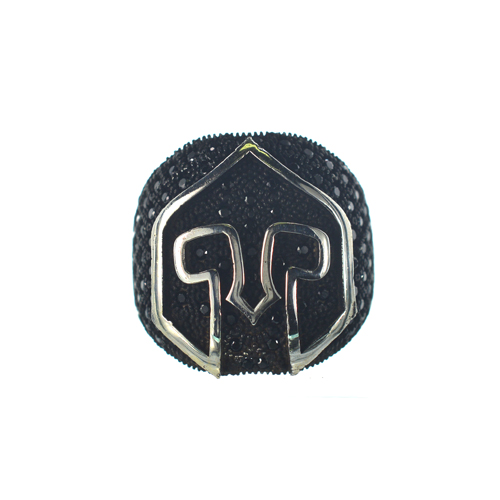 Αντρικό ασημένιο 925 σκαλιστό δαχτυλίδι με ζιργκόν