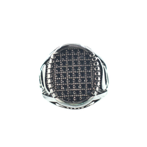 Αντρικό ασημένιο 925 σκαλιστό δαχτυλίδι με ζιργκόν