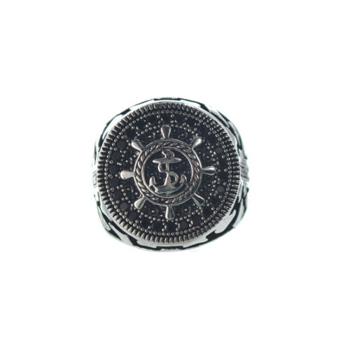 Αντρικό ασημένιο 925 σκαλιστό δαχτυλίδι με ζιργκόν