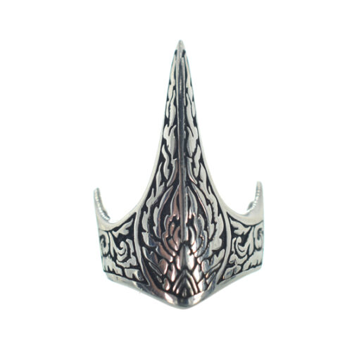 Αντρικό ασημένιο 925 σκαλιστό δαχτυλίδι περικεφαλαία