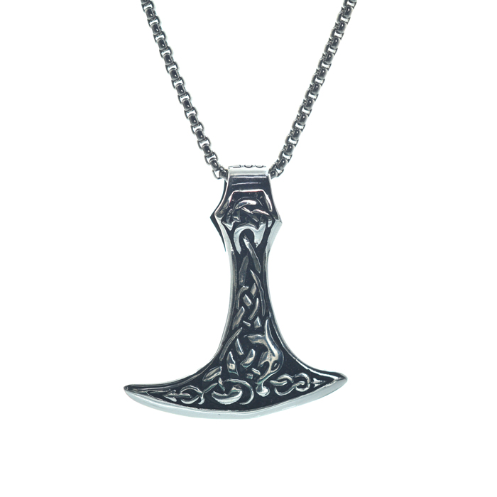 Ασημένιο 925 αντρικό μενταγιόν με λεπίδα