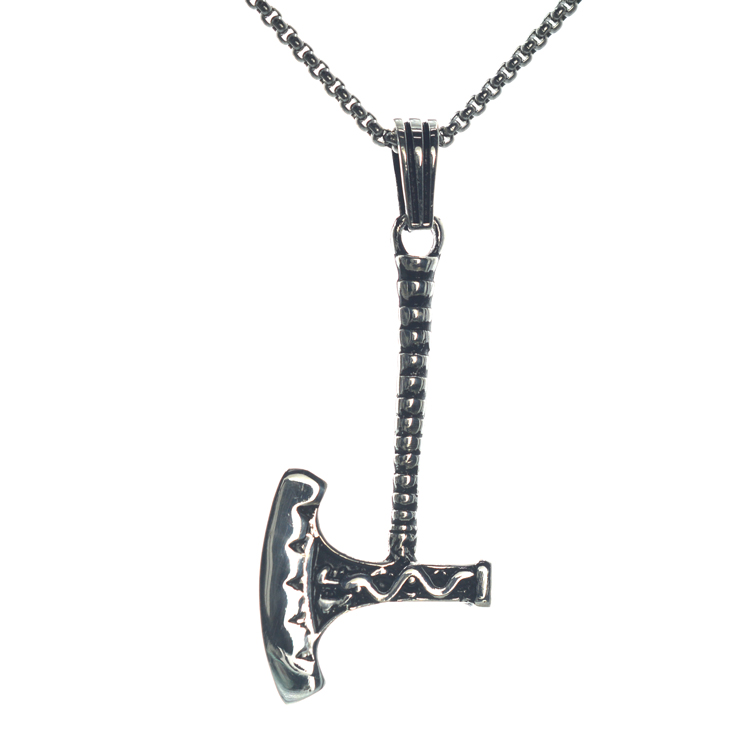 Ασημένιο 925 αντρικό μενταγιόν με τσεκούρι