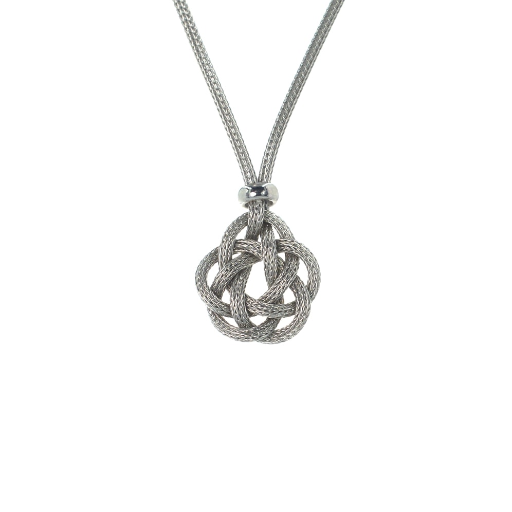 Ασημένιο 925 κολιέ με πλέξη