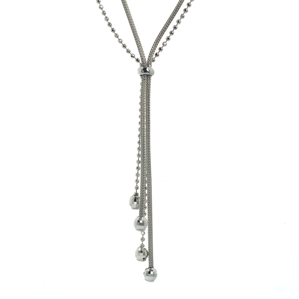 Ασημένιο 925 κολιέ σε σχήμα Υ