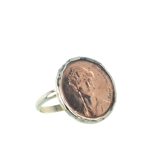 Ασημένιο 925 δαχτυλίδι Μαντώ Μαυρογένους - Image 2