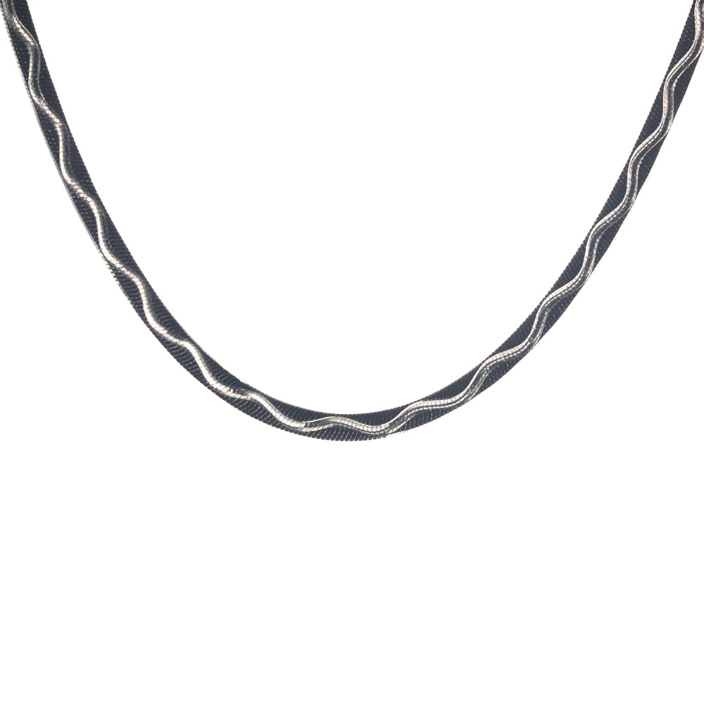 Ασημένια 925 αλυσίδα λαιμού 50 εκατοστών snake