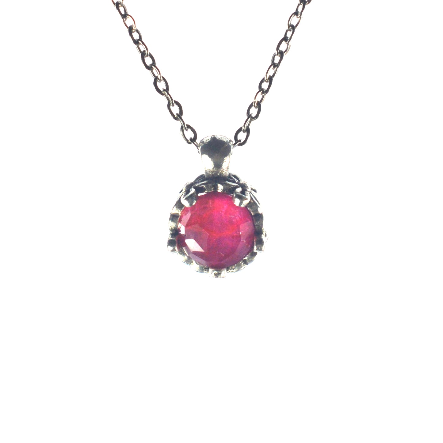 Ασημένιο 925 μενταγιόν με ρουμπίνι