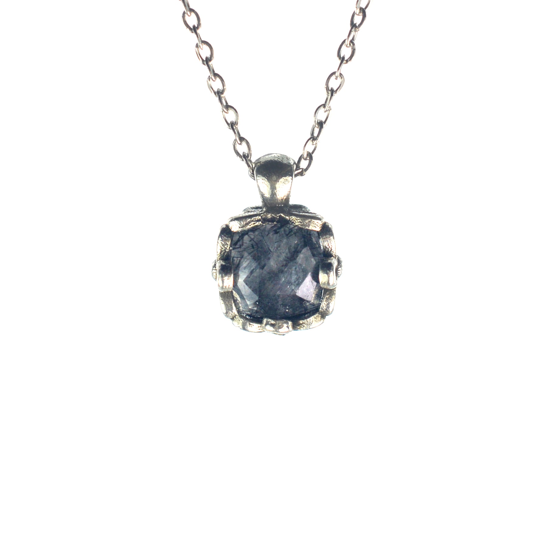 Ασημένιο 925 μενταγιόν με ρουτίλιο