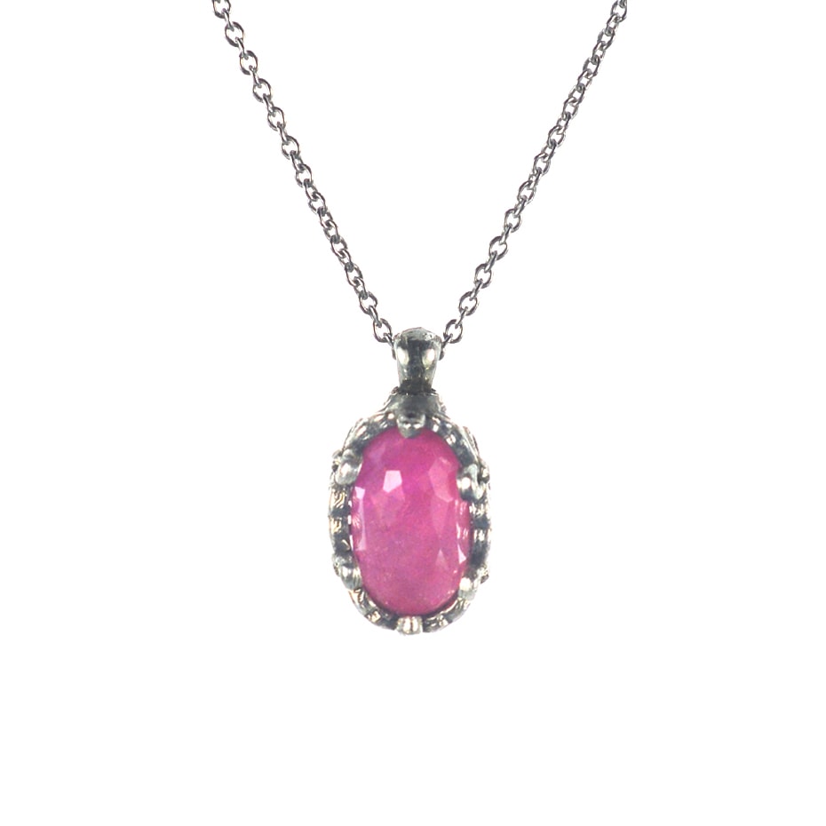 Ασημένιο 925 μενταγιόν με ρουμπίνι