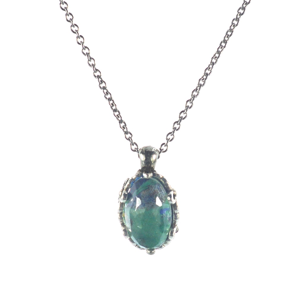 Ασημένιο 925 μενταγιόν με αζουρίτη