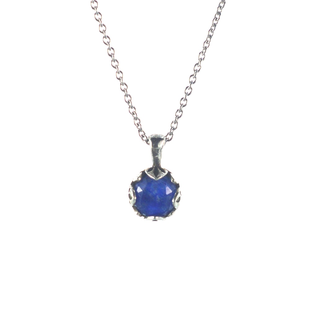 Ασημένιο 925 μενταγιόν με λάπις λάζουλι