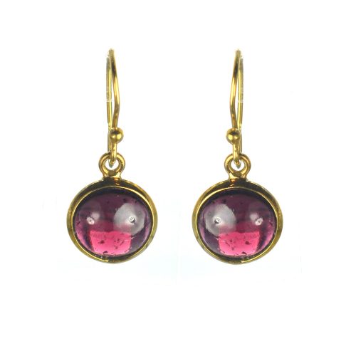 Επιχρυσωμένα 925 σκουλαρίκια με γρανάδα