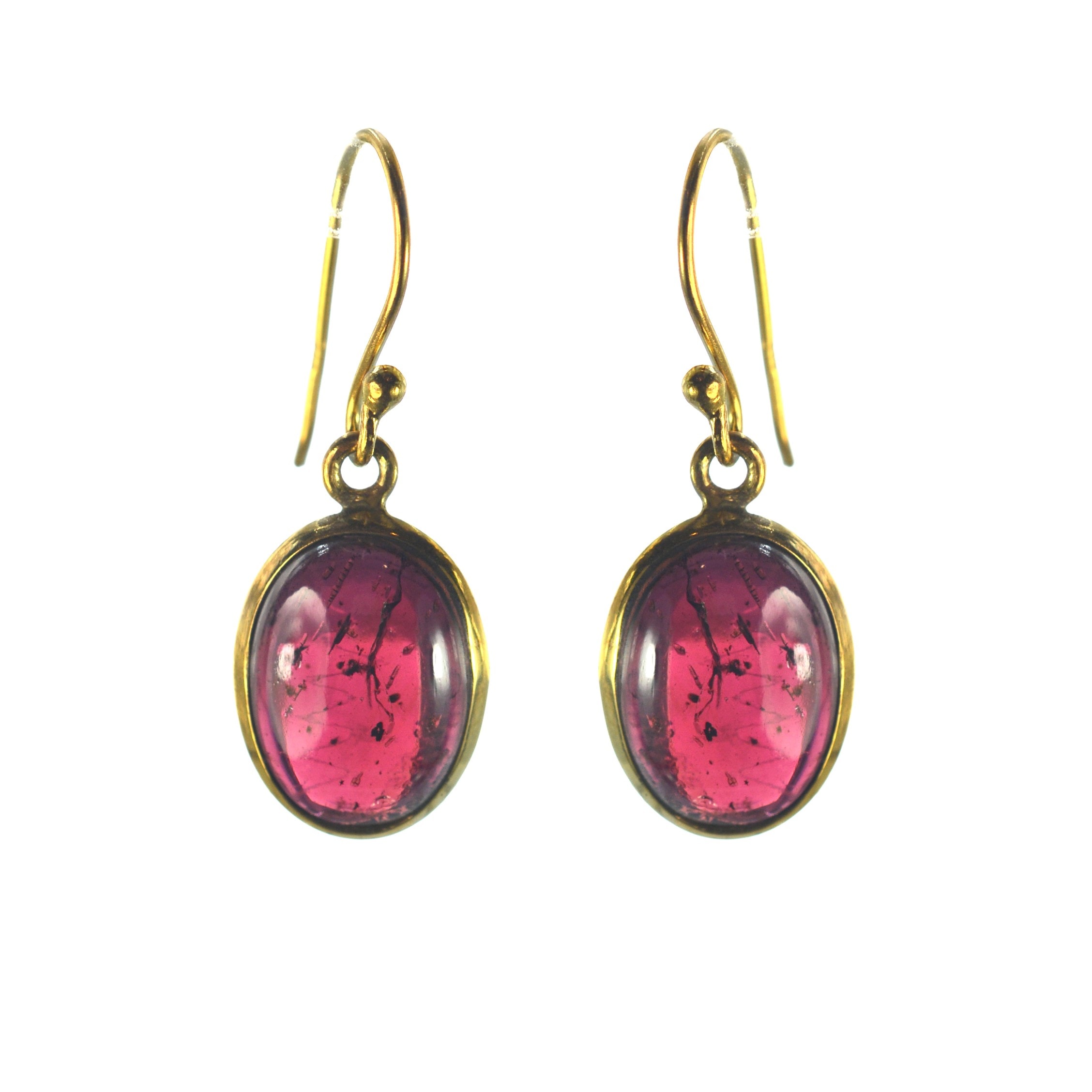 Επιχρυσωμένα 925 σκουλαρίκια με γρανάδα