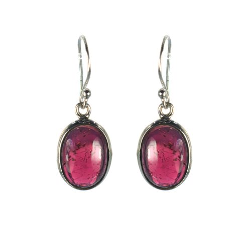 Ασημένια 925 σκουλαρίκια με γρανάδα