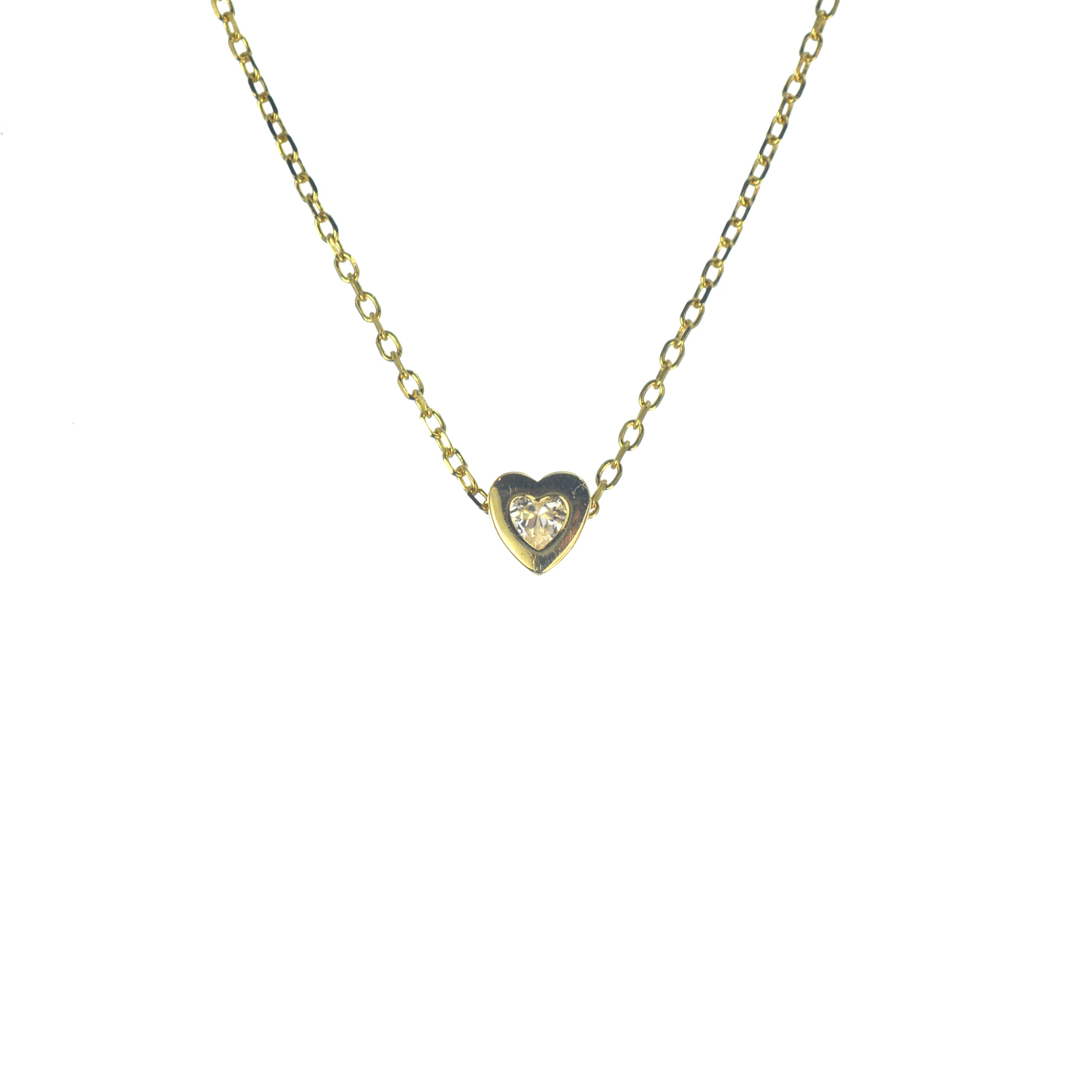 Επιχρυσωμένο 925 κολιέ καρδιά