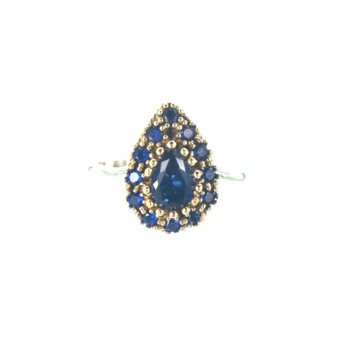 Ασημένιο 925 δαχτυλίδι με ζιργκόν