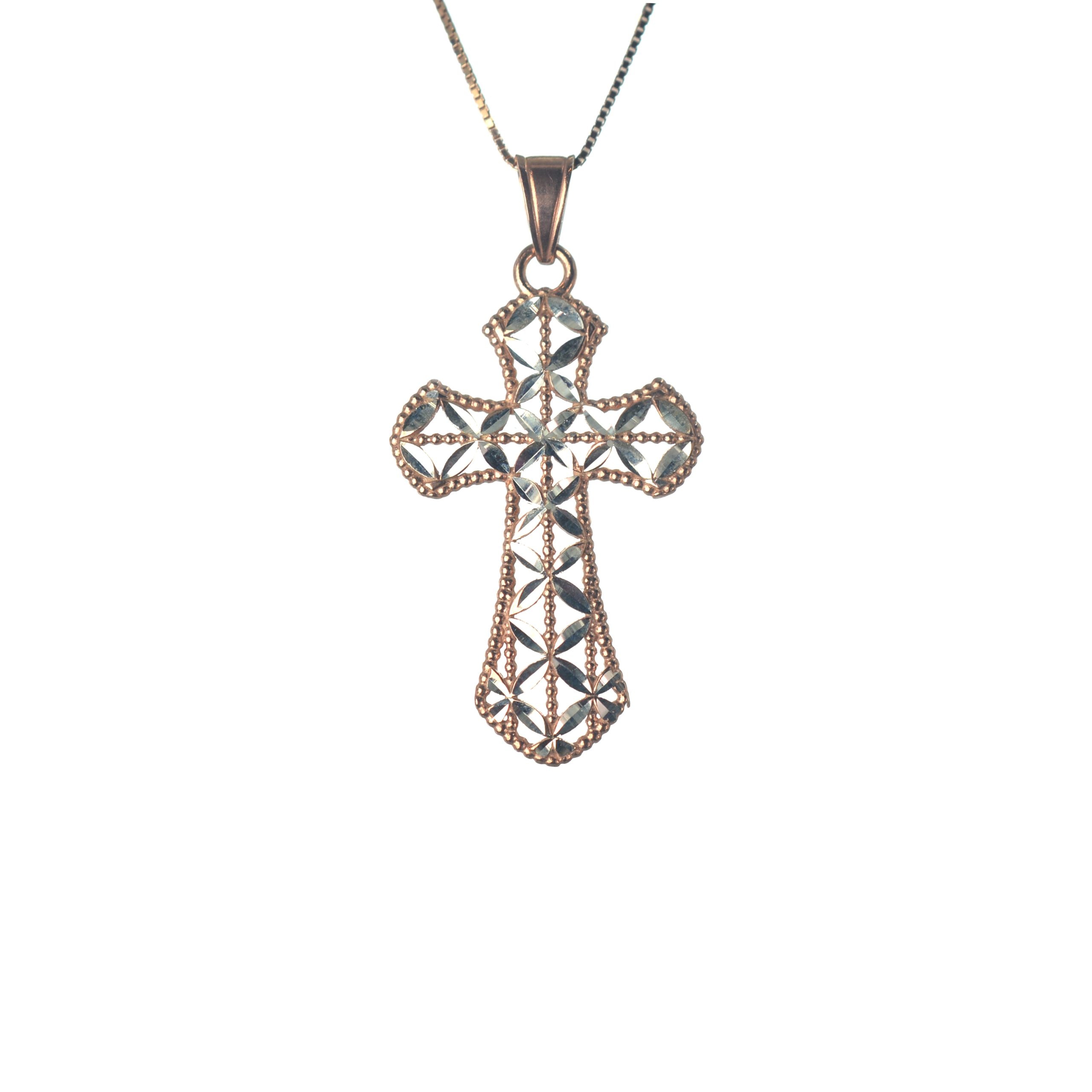 Ασημένιoς 925 σταυρός με τεχνική φιλιγκράν