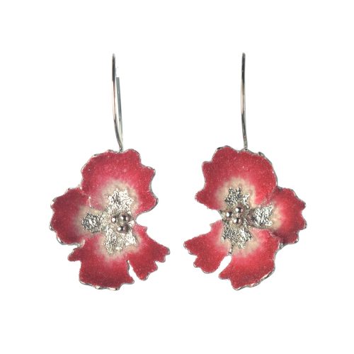 Ασημένια 925 σκουλαρίκια ανεμόνη