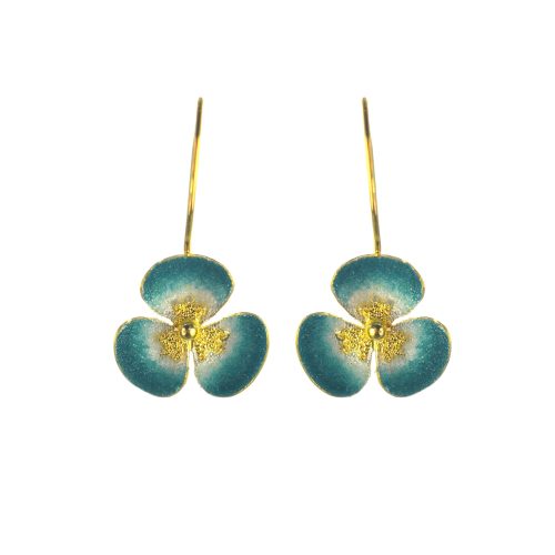 Επίχρυσα 925 σκουλαρίκια λουλούδια