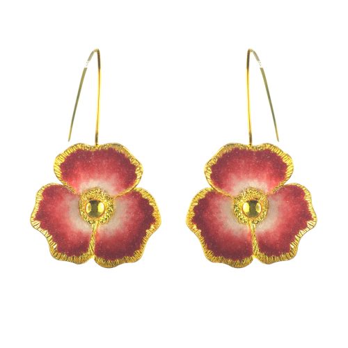 Επιχρυσωμένα 925 σκουλαρίκια λουλούδια