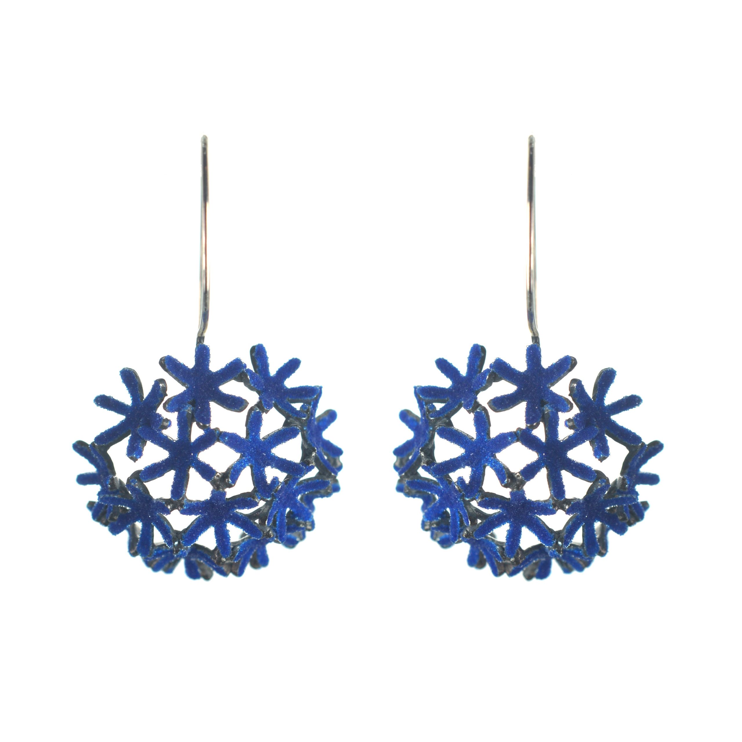 Ασημένια 925 σκουλαρίκια λουλούδι κλέφτης