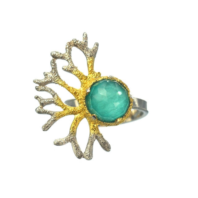 Ασημένιο 925 δαχτυλίδι στήμονας